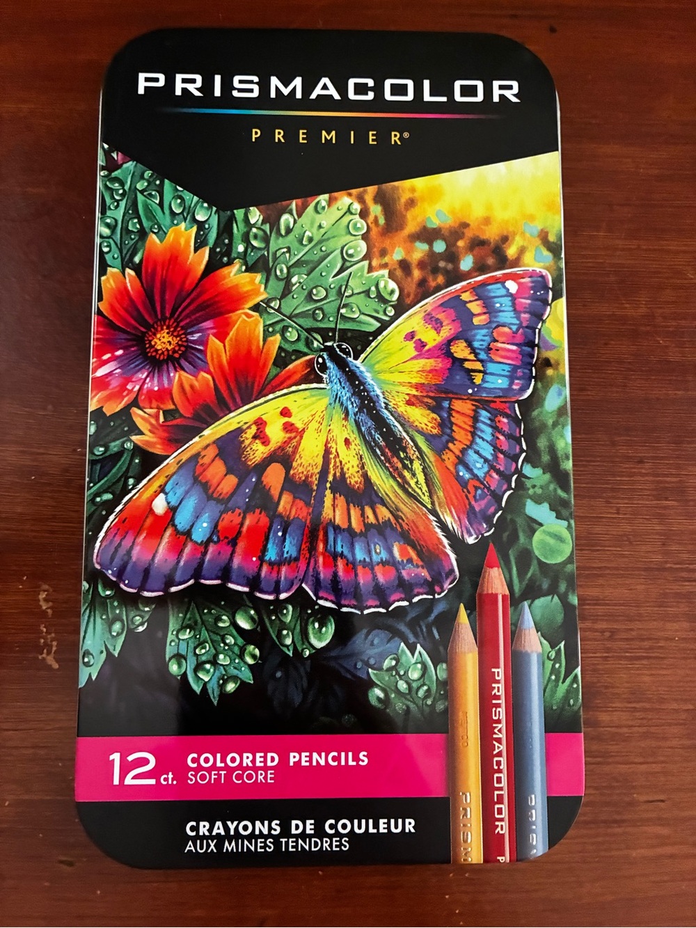 New Prismacolor Premier Soft Core Colored Pencils 12 Count Tin